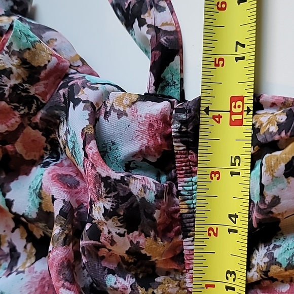 Speechless 2X floral dress sheer long sleeves elastic waist whimsigoth - Picture 7 of 10